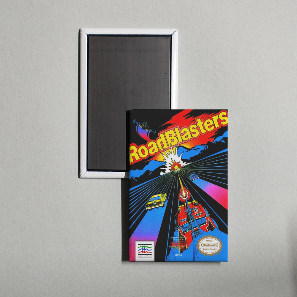 Nintendo NES RoadBlasters Mini Video Game Fridge Magnet