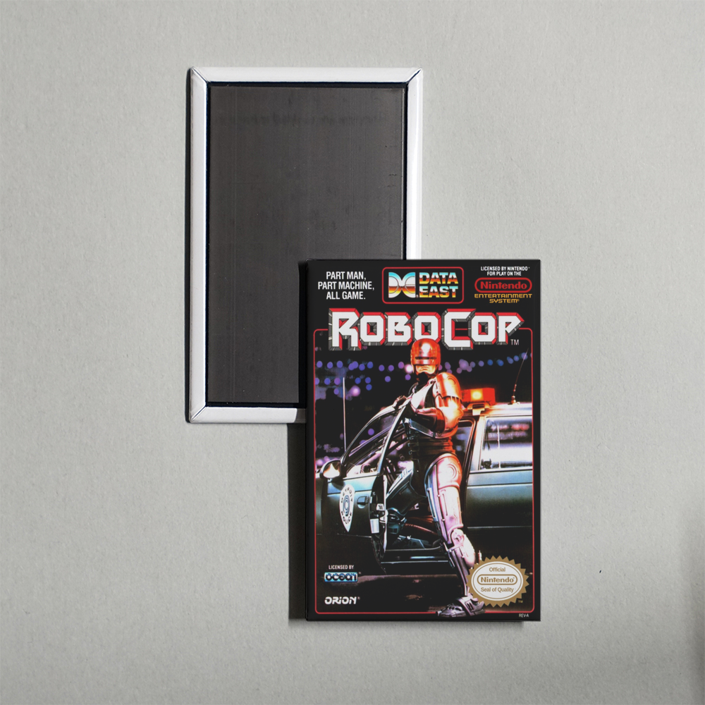Nintendo NES RoboCop Mini Video Game Fridge Magnet