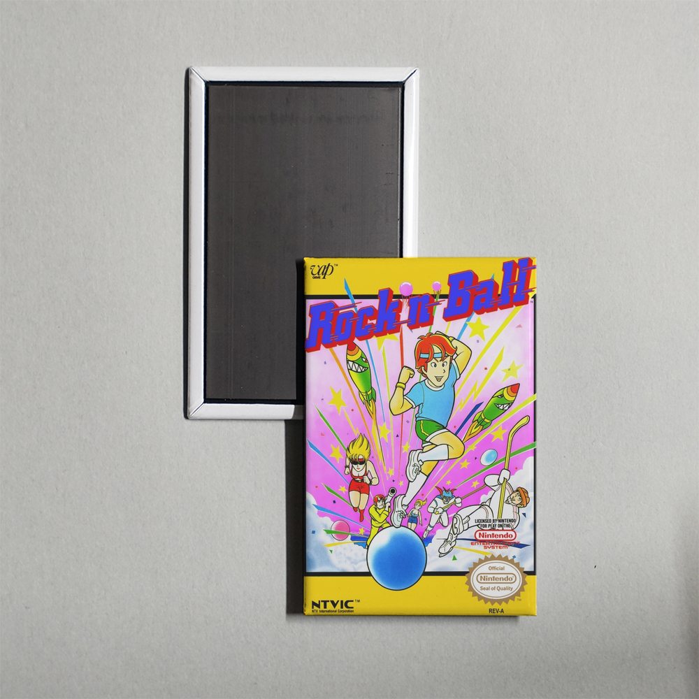 Nintendo NES Rock 'n' Ball Mini Video Game Fridge Magnet