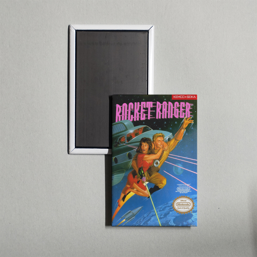 Nintendo NES Rocket Ranger Mini Video Game Fridge Magnet