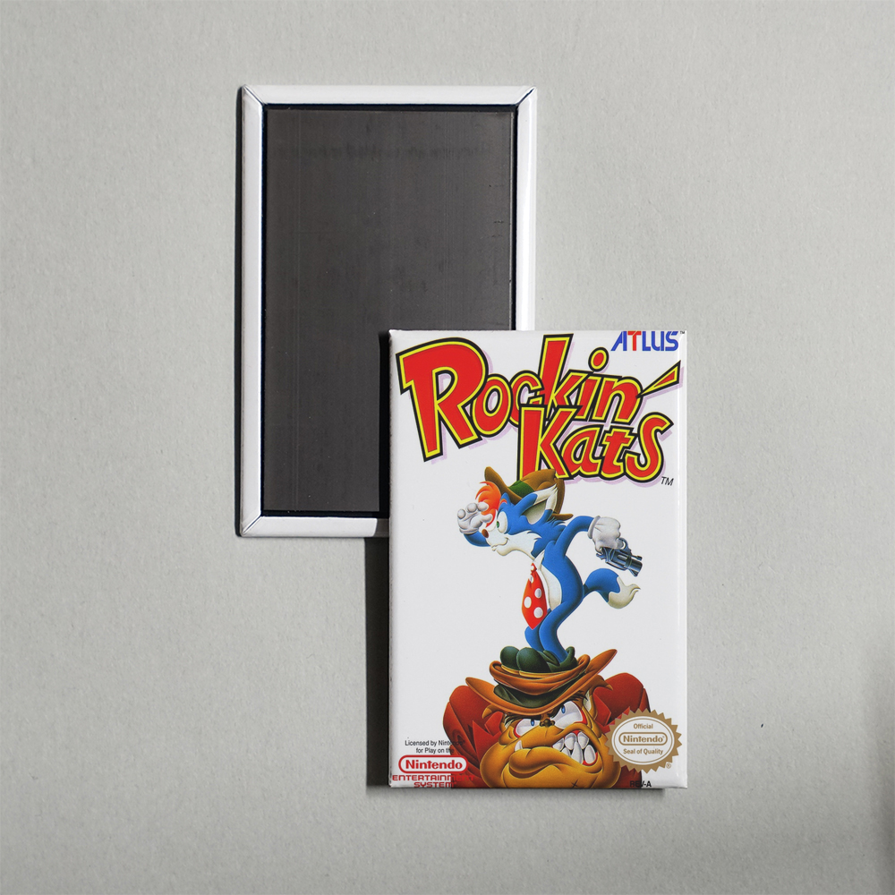 Nintendo NES Rockin' Kats Mini Video Game Fridge Magnet
