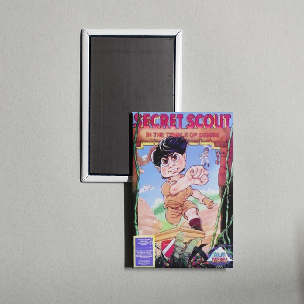 Nintendo NES Secret Scout in the Temple of Demise Mini Video Game Fridge Magnet