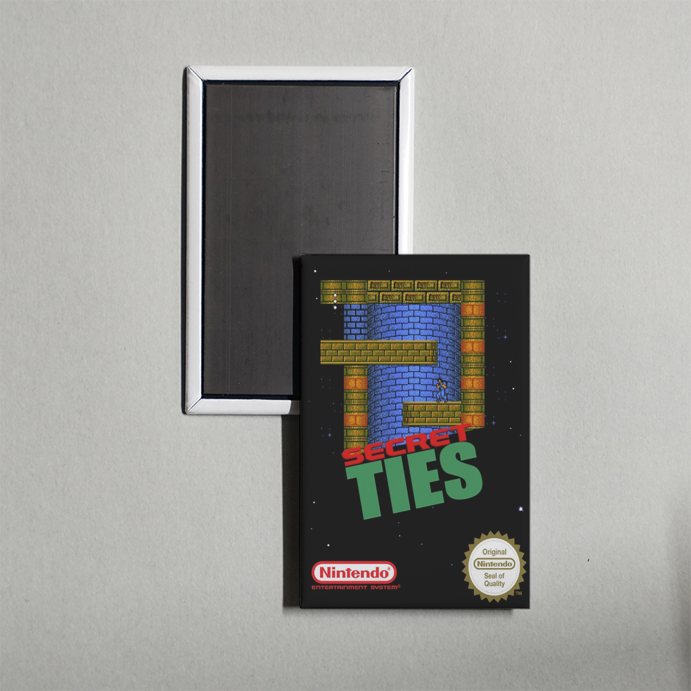 Nintendo NES Secret Ties Mini Video Game Fridge Magnet