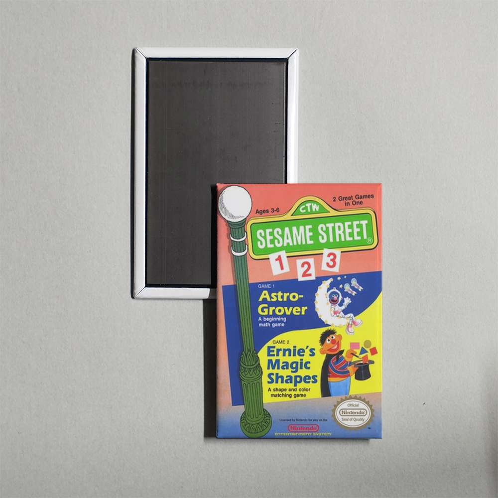 Nintendo NES Sesame Street - 123 Mini Video Game Fridge Magnet
