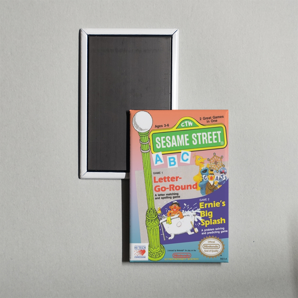 Nintendo NES Sesame Street - ABC Mini Video Game Fridge Magnet