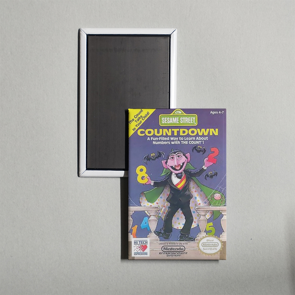 Nintendo NES Sesame Street - Countdown Mini Video Game Fridge Magnet