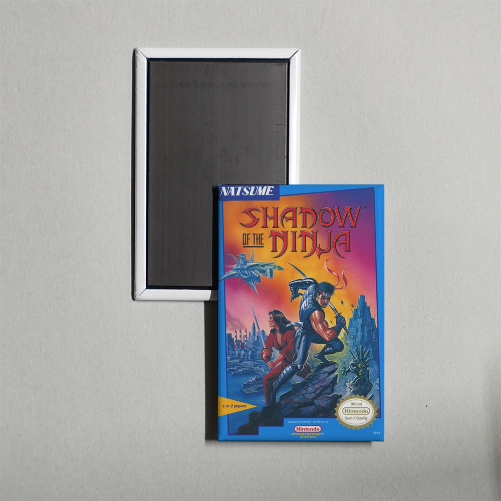 Nintendo NES Shadow of the Ninja Mini Video Game Fridge Magnet