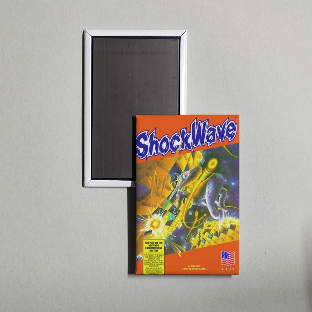 Nintendo NES Shockwave Mini Video Game Fridge Magnet