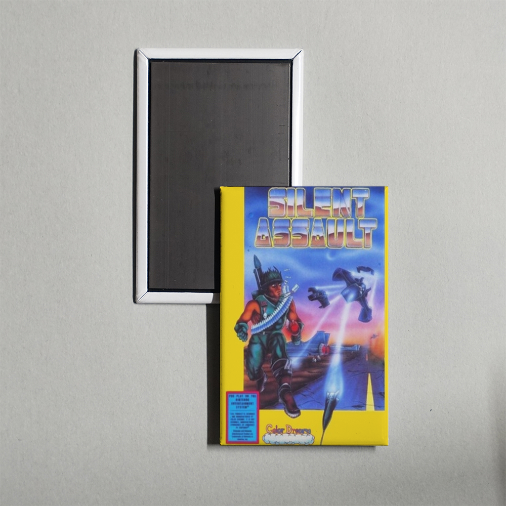 Nintendo NES Silent Assault Mini Video Game Fridge Magnet