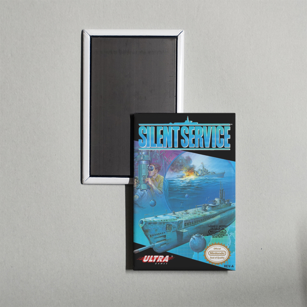 Nintendo NES Silent Service Mini Video Game Fridge Magnet
