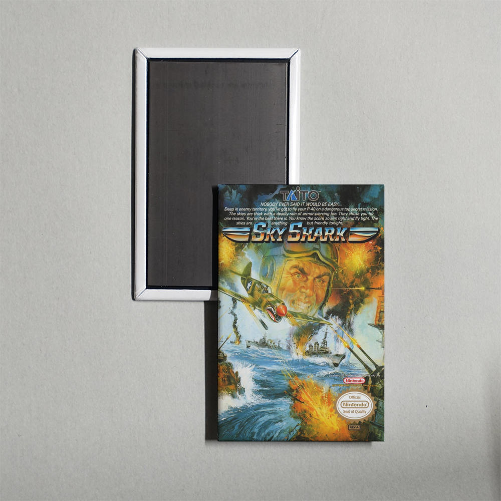 Nintendo NES Sky Shark Mini Video Game Fridge Magnet