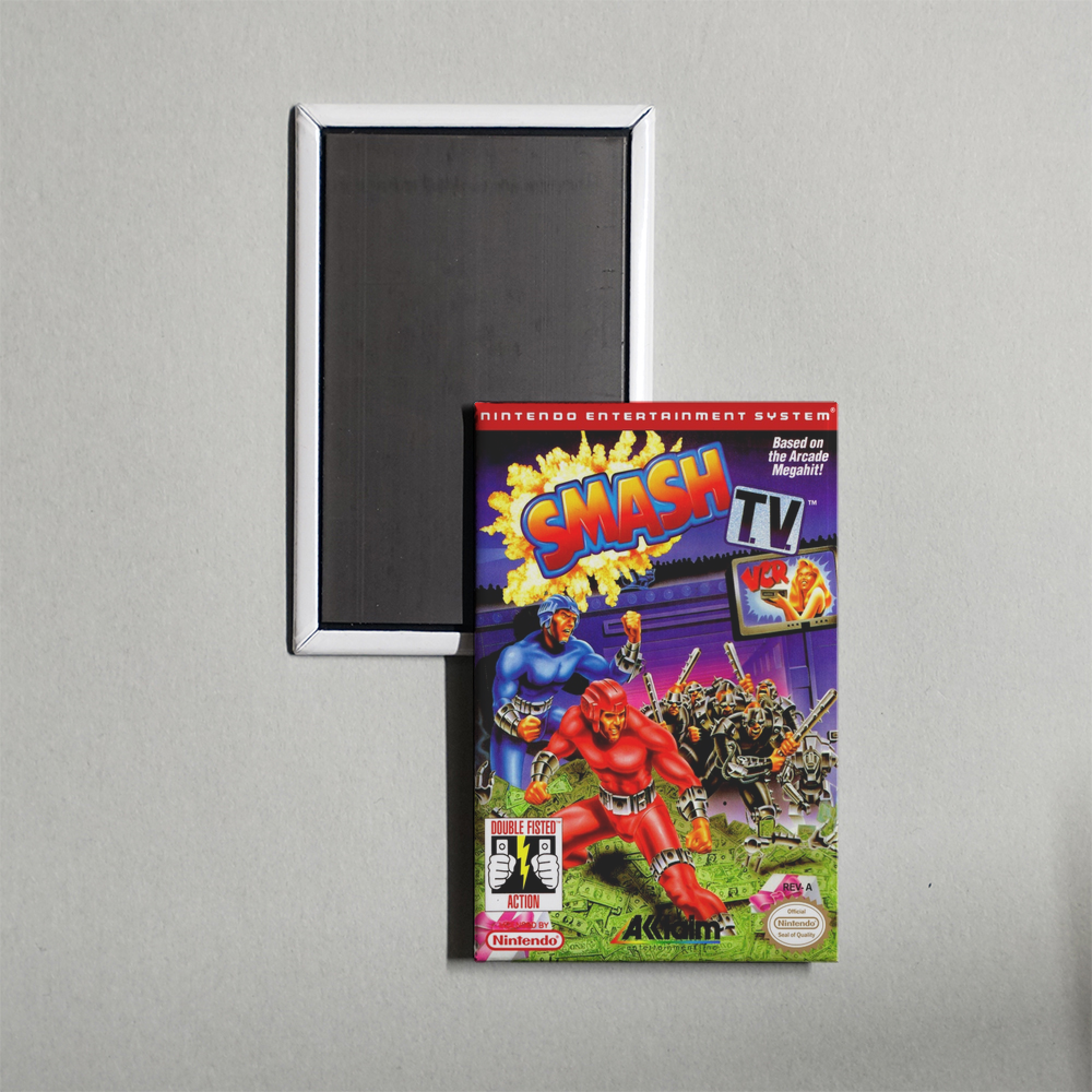Nintendo NES Smash T.V. Mini Video Game Fridge Magnet