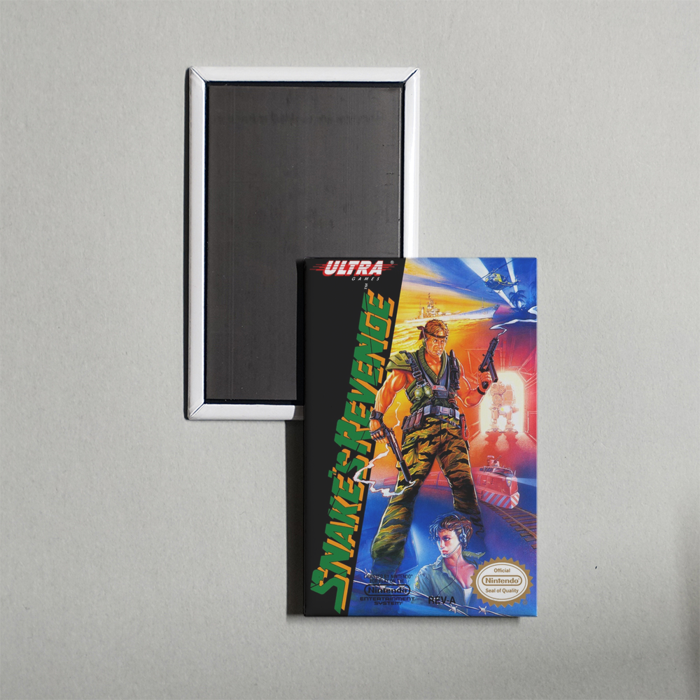Nintendo NES Snake's Revenge Mini Video Game Fridge Magnet