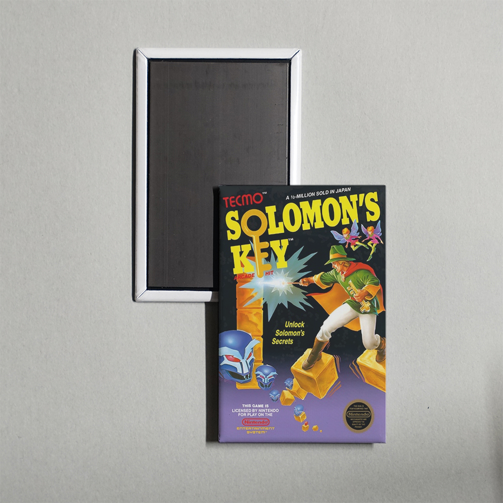 Nintendo NES Solomon's Key Mini Video Game Fridge Magnet