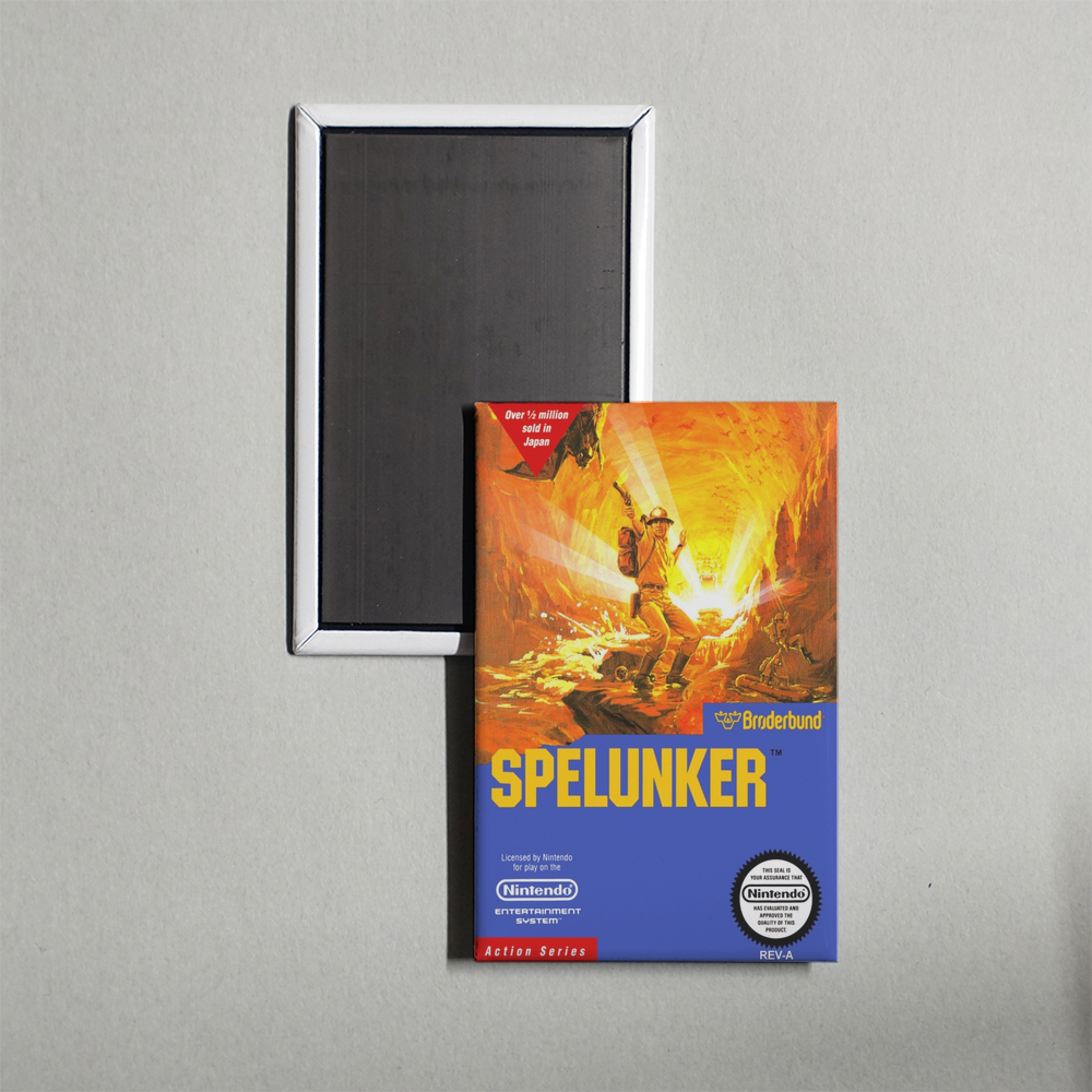 Nintendo NES Spelunker Mini Video Game Fridge Magnet