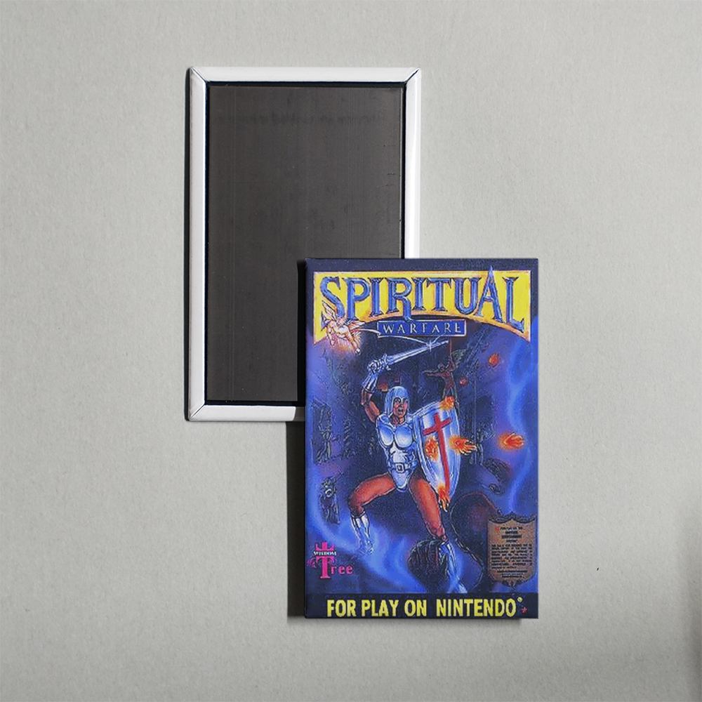 Nintendo NES Spiritual Warfare Mini Video Game Fridge Magnet