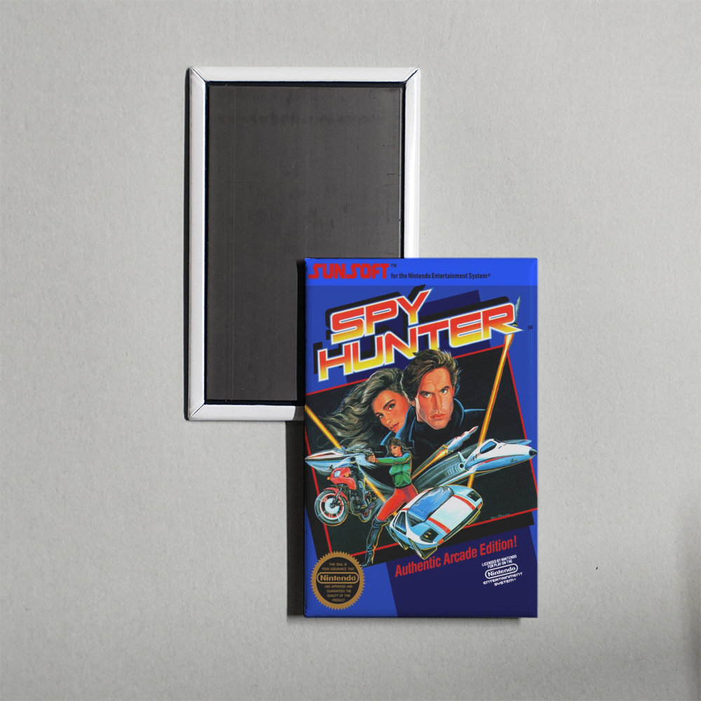 Nintendo NES Spy Hunter Mini Video Game Fridge Magnet