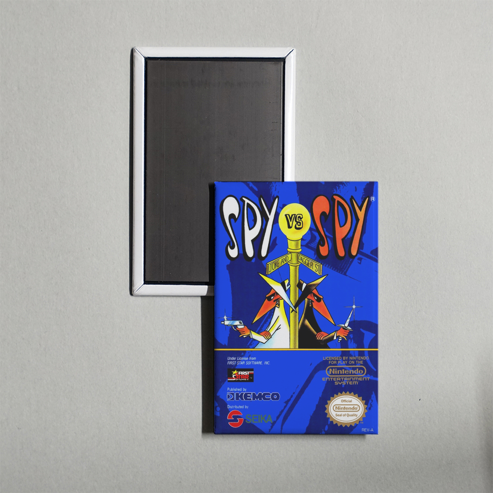 Nintendo NES Spy vs Spy Mini Video Game Fridge Magnet