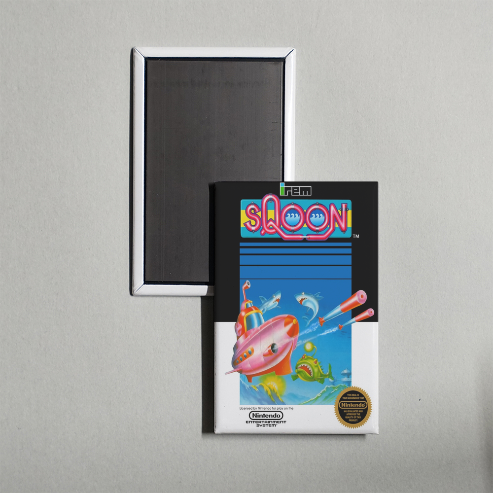 Nintendo NES Sqoon Mini Video Game Fridge Magnet