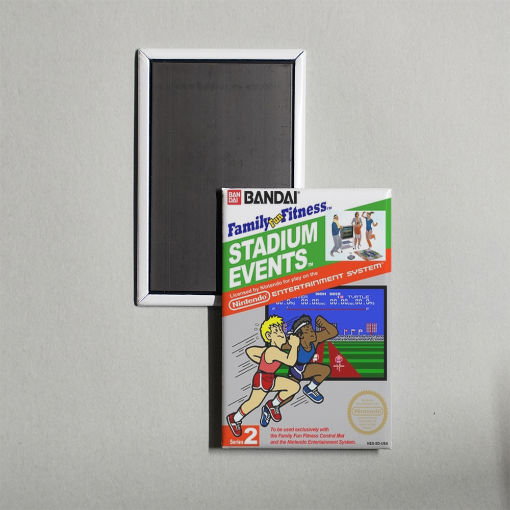 Nintendo NES Stadium Events Mini Video Game Fridge Magnet