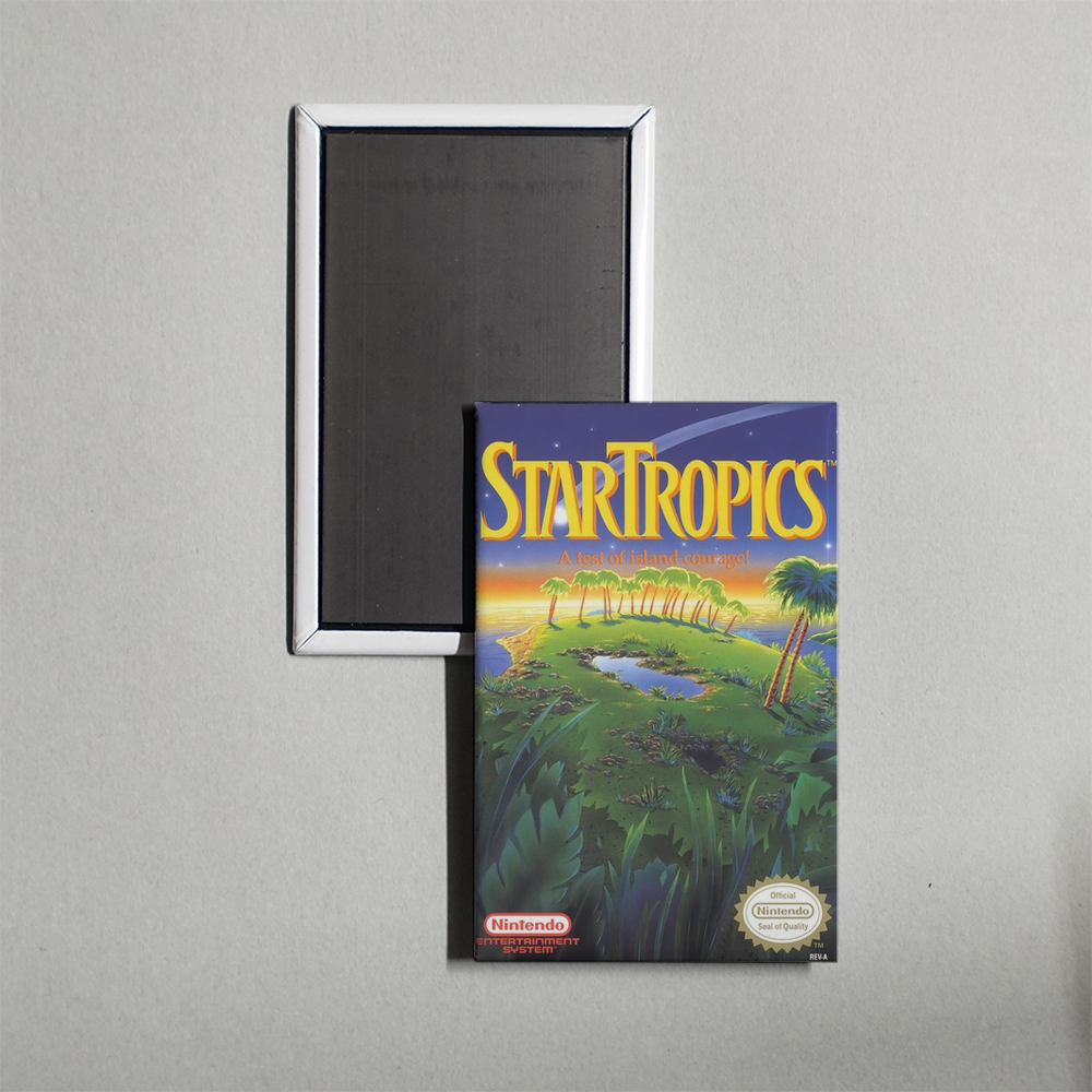 Nintendo NES StarTropics Mini Video Game Fridge Magnet