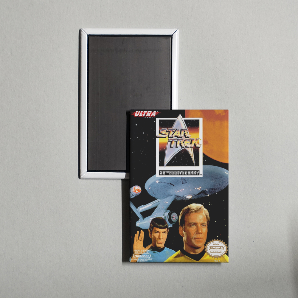 Nintendo NES Star Trek - 25th Anniversary Mini Video Game Fridge Magnet