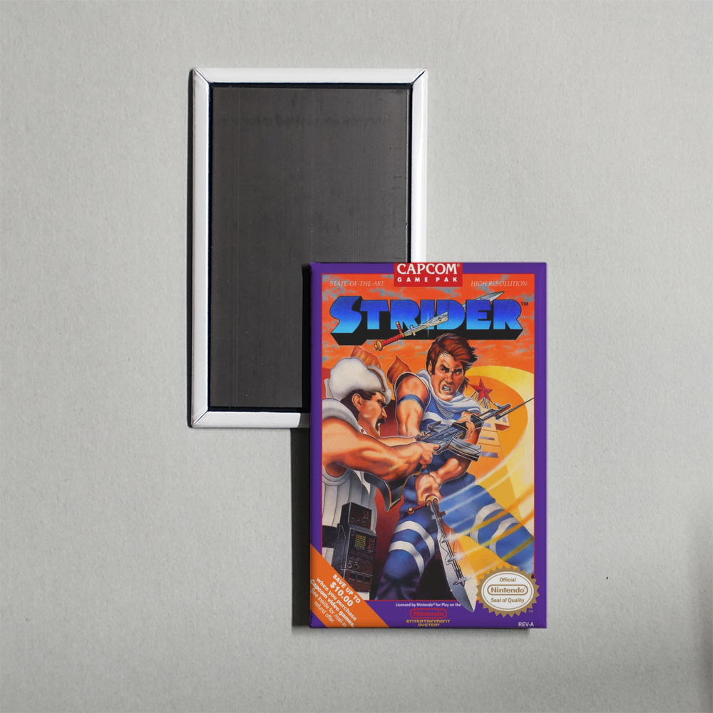 Nintendo NES Strider Mini Video Game Fridge Magnet