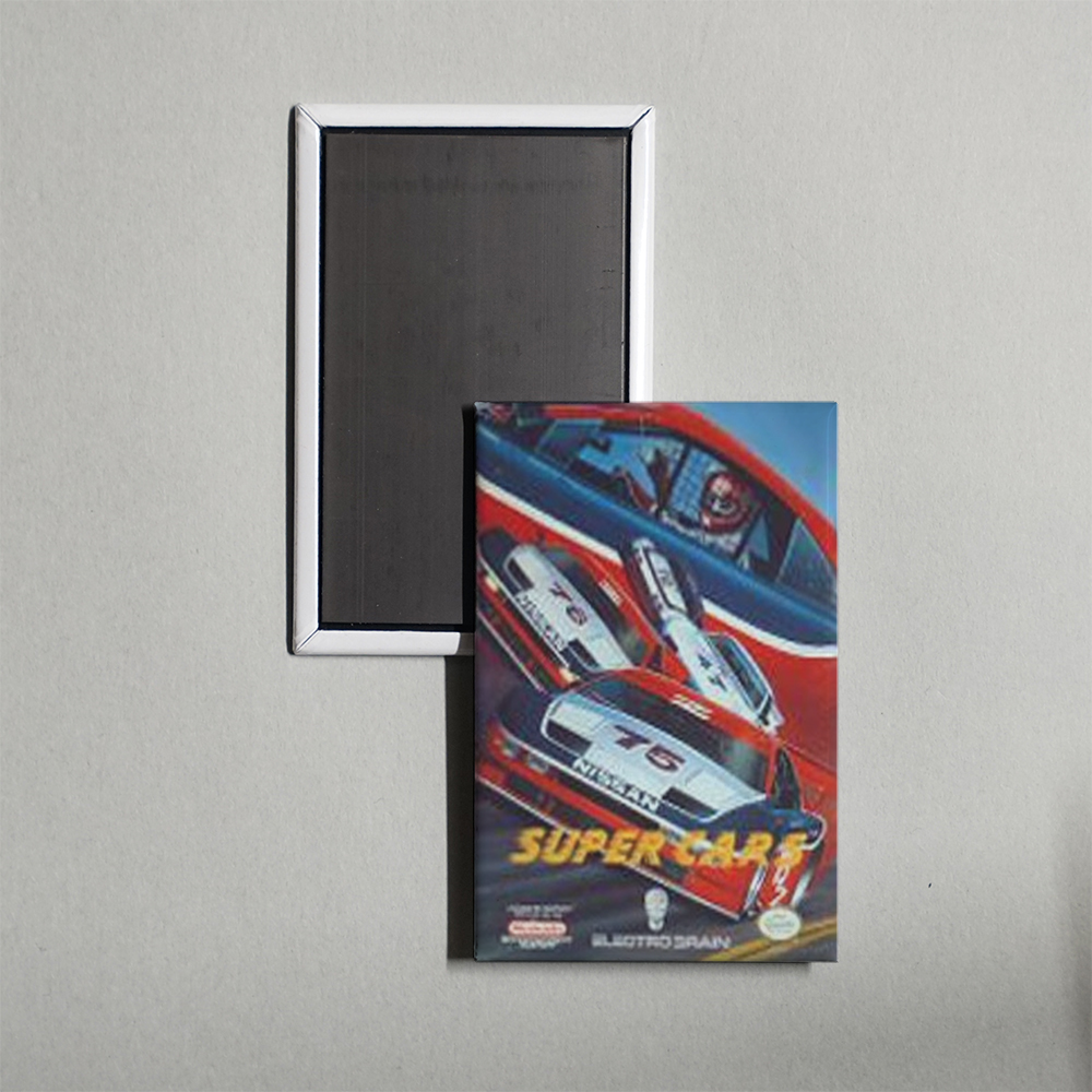Nintendo NES Super Cars Mini Video Game Fridge Magnet