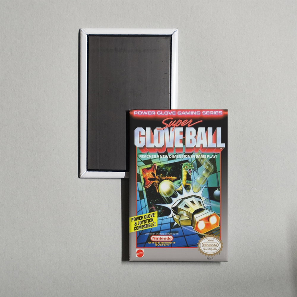 Nintendo NES Super Glove Ball Mini Video Game Fridge Magnet