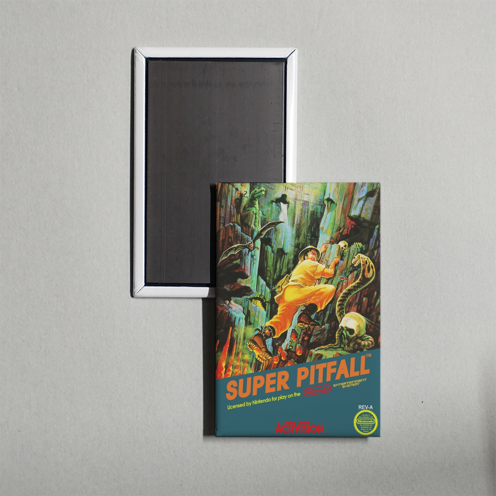 Nintendo NES Super Pitfall Mini Video Game Fridge Magnet