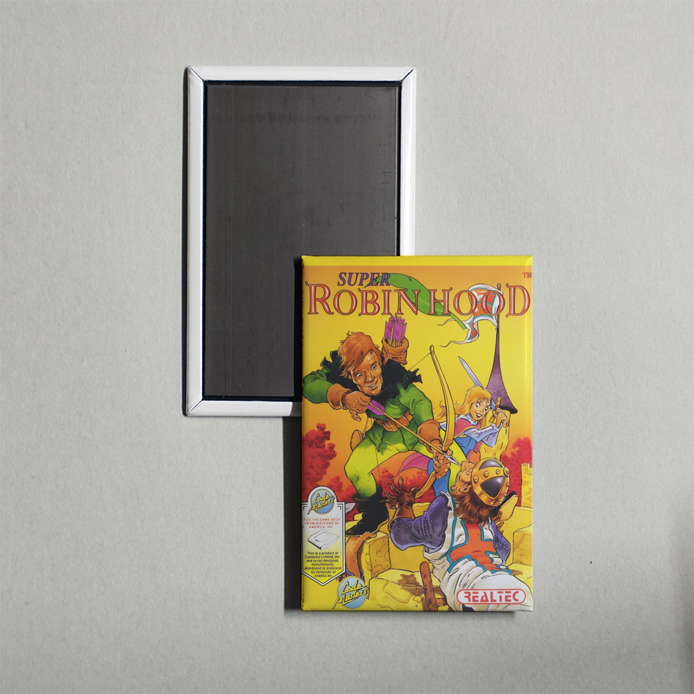 Nintendo NES Super Robin Hood Mini Video Game Fridge Magnet