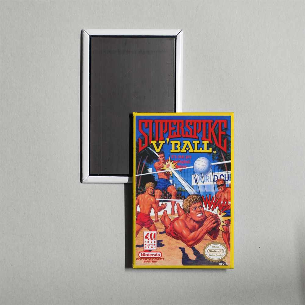 Nintendo NES Super Spike V'Ball Mini Video Game Fridge Magnet
