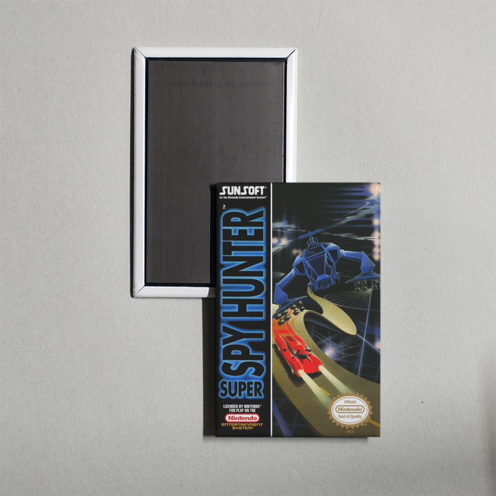 Nintendo NES Super Spy Hunter Mini Video Game Fridge Magnet