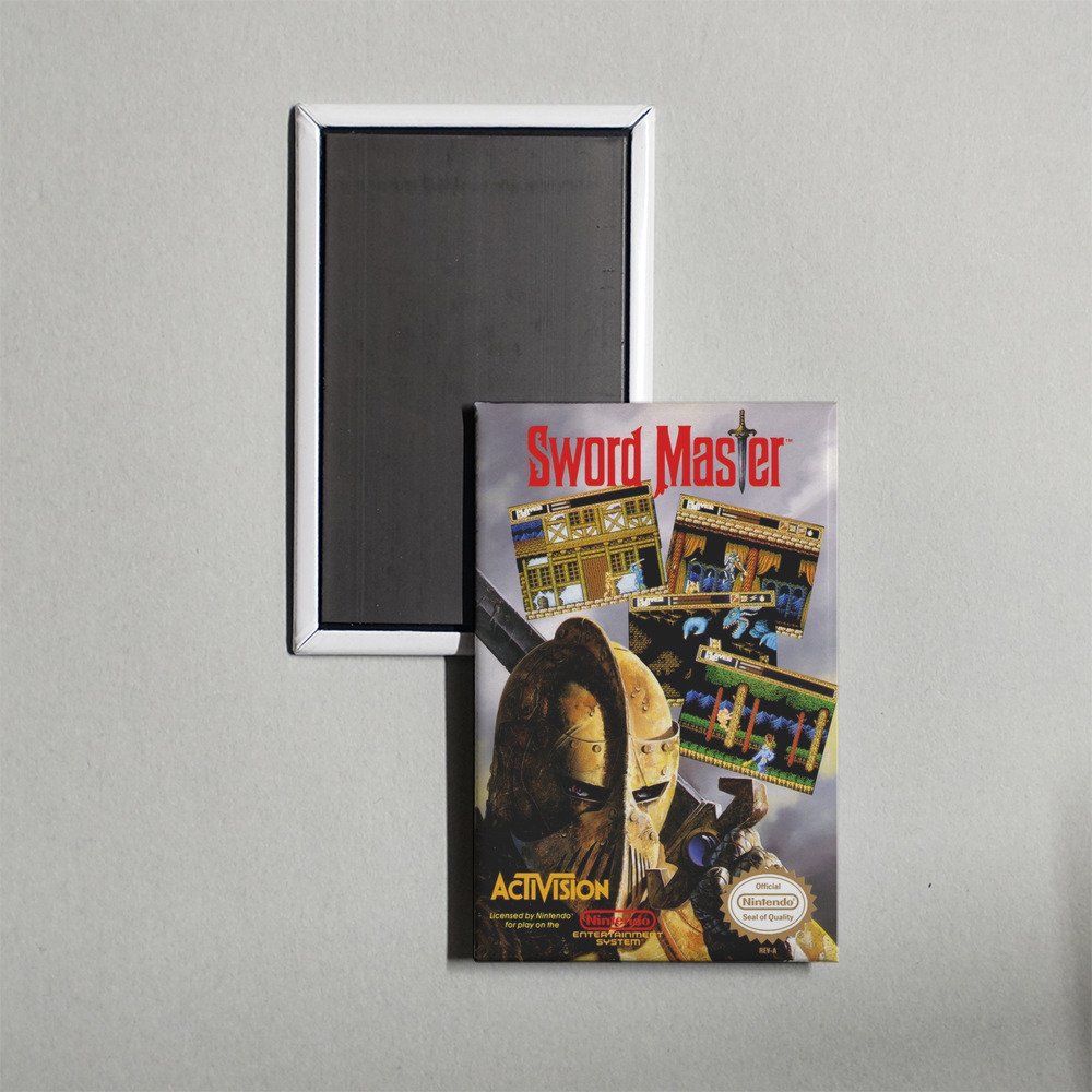 Nintendo NES Sword Master Mini Video Game Fridge Magnet
