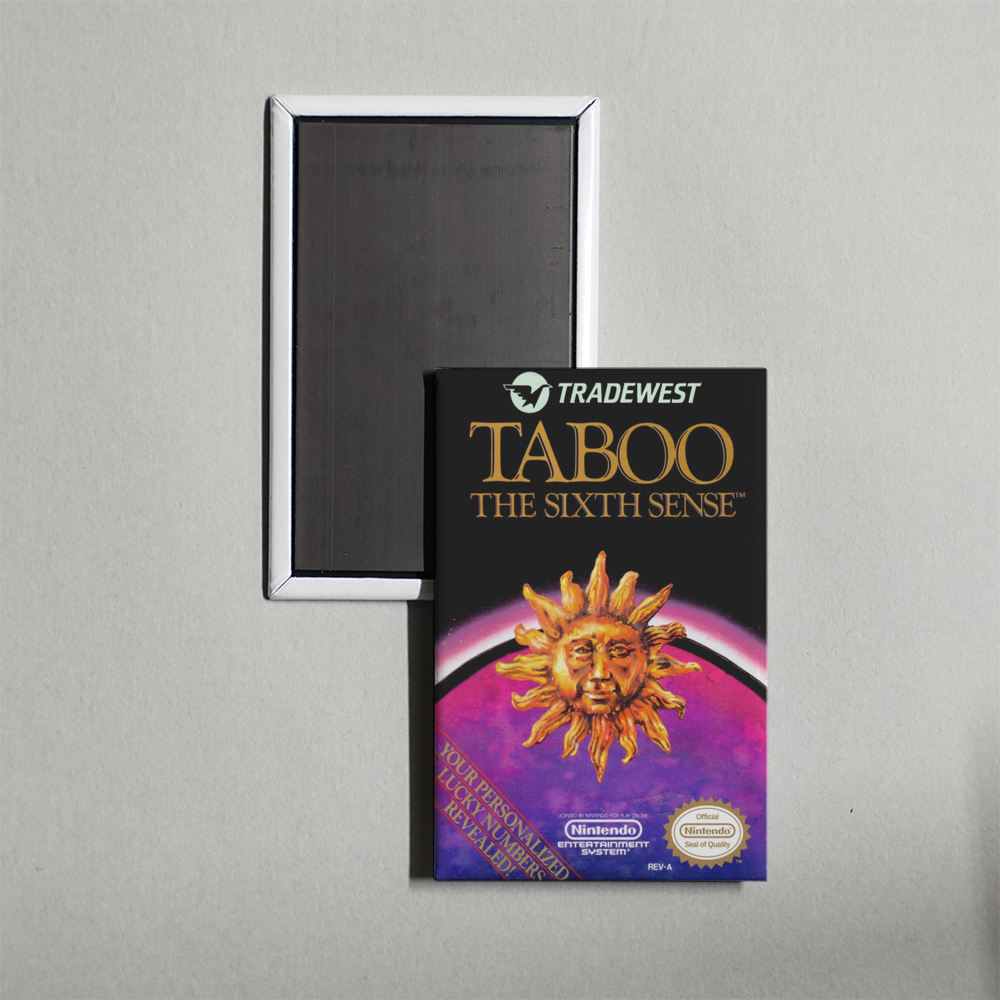 Nintendo NES Taboo - The Sixth Sense Mini Video Game Fridge Magnet