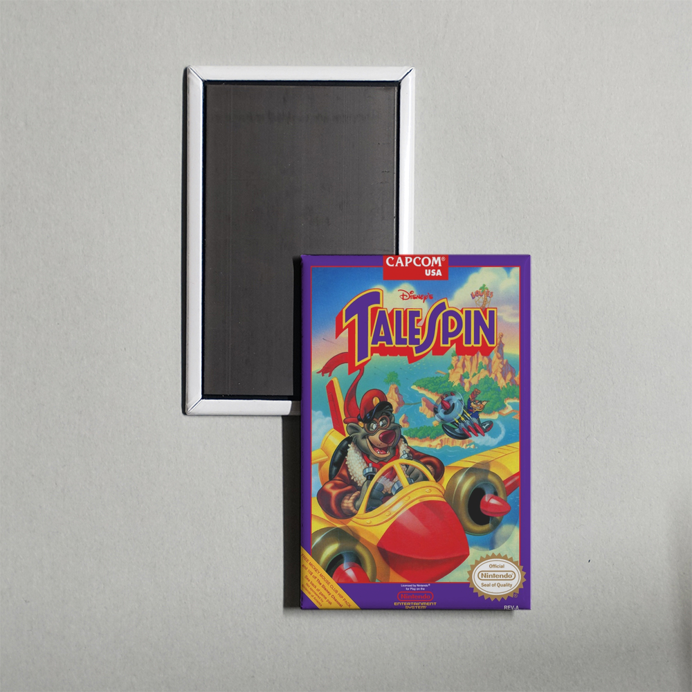 Nintendo NES TaleSpin Mini Video Game Fridge Magnet