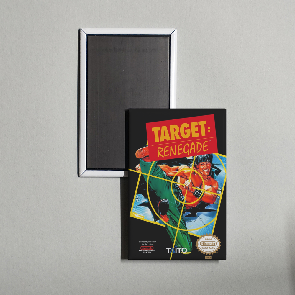 Nintendo NES Target - Renegade Mini Video Game Fridge Magnet