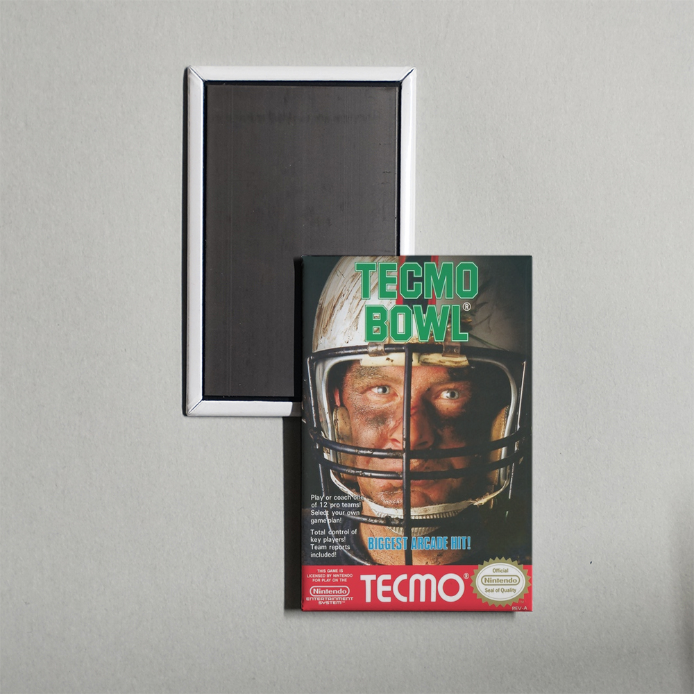 Nintendo NES Tecmo Bowl Mini Video Game Fridge Magnet