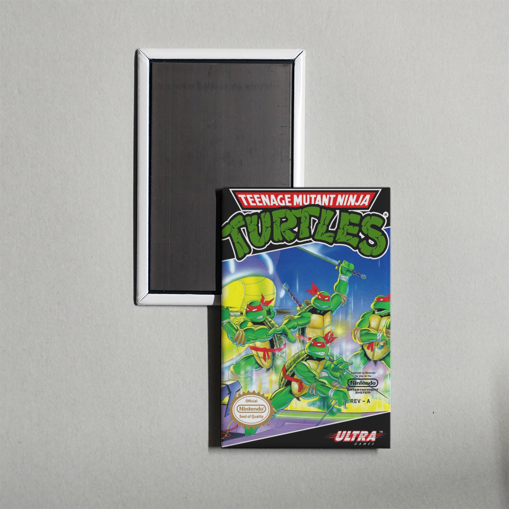 Nintendo NES Teenage Mutant Ninja Turtles Mini Video Game Fridge Magnet