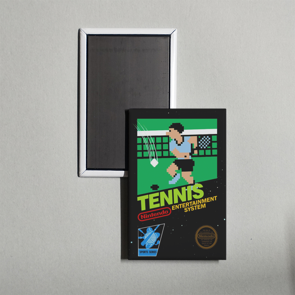 Nintendo NES Tennis Mini Video Game Fridge Magnet