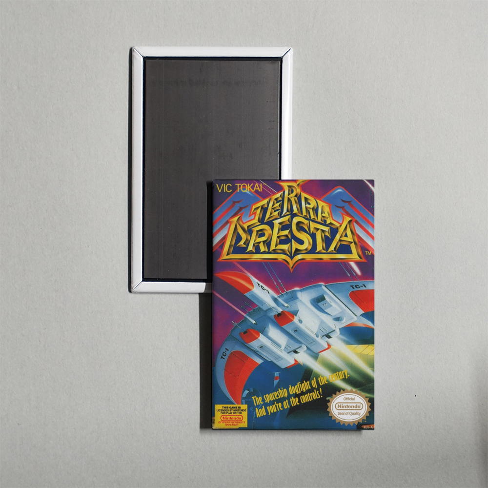 Nintendo NES Terra Cresta Mini Video Game Fridge Magnet