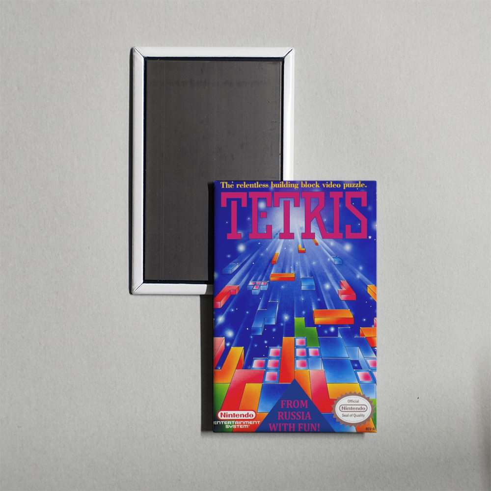 Nintendo NES Tetris Mini Video Game Fridge Magnet
