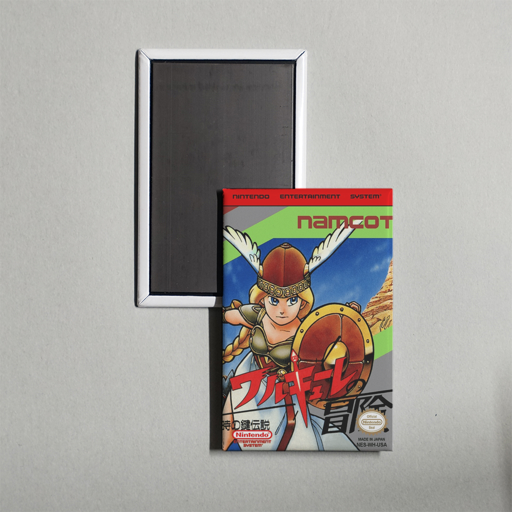 Nintendo NES The Adventure of Valkyrie - The Legend of the Key of Time Mini Video Game Fridge Magnet