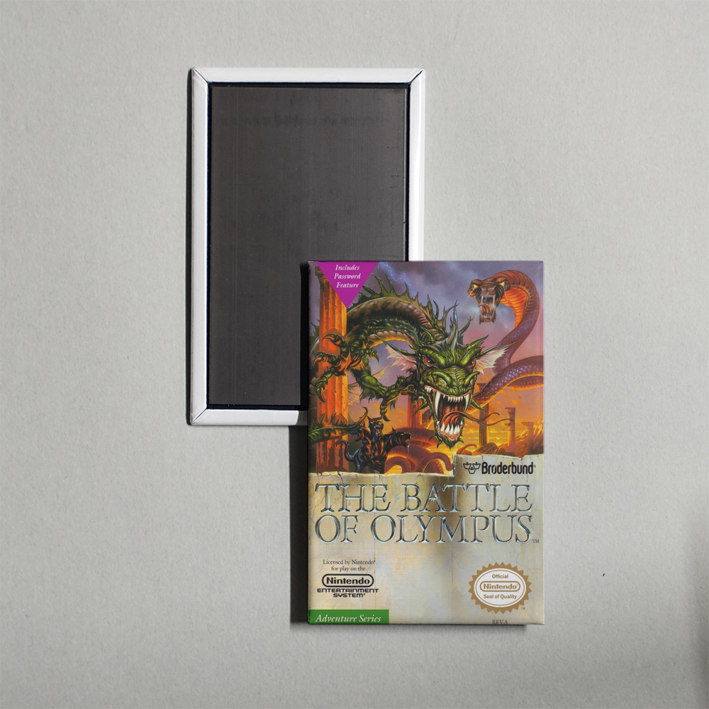 Nintendo NES The Battle of Olympus Mini Video Game Fridge Magnet