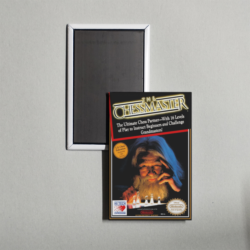 Nintendo NES The Chessmaster Mini Video Game Fridge Magnet