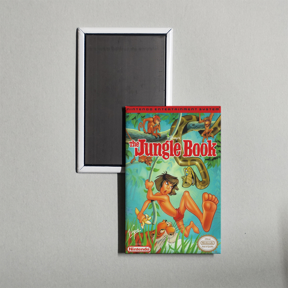 Nintendo NES The Jungle Book Mini Video Game Fridge Magnet