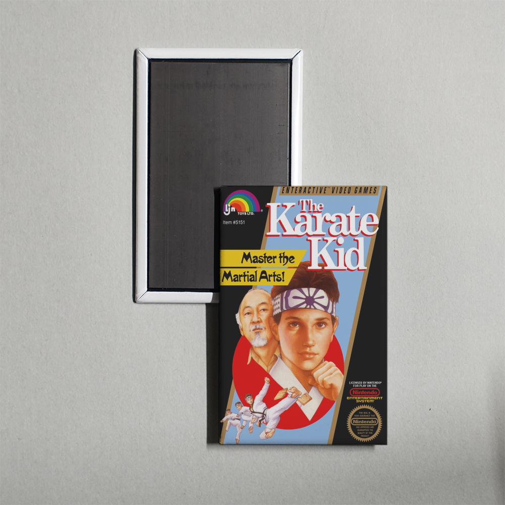 Nintendo NES The Karate Kid Mini Video Game Fridge Magnet