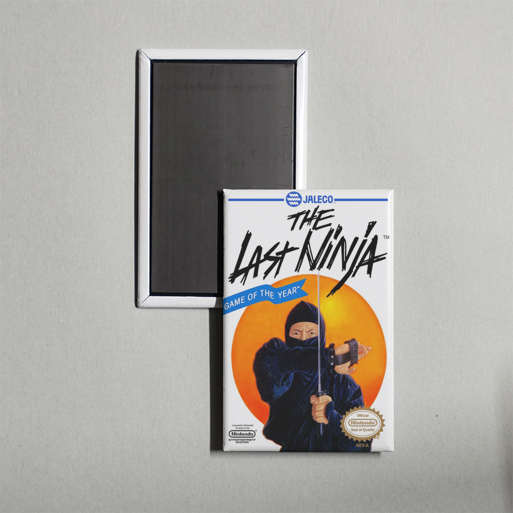 Nintendo NES The Last Ninja Mini Video Game Fridge Magnet