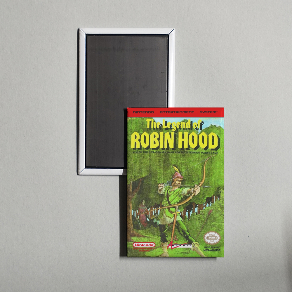 Nintendo NES The Legend of Robin Hood Mini Video Game Fridge Magnet