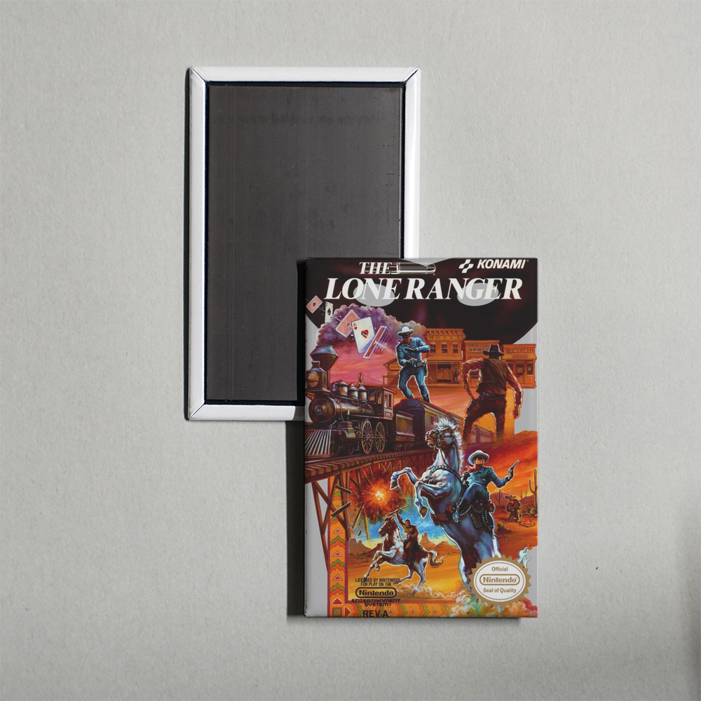 Nintendo NES The Lone Ranger Mini Video Game Fridge Magnet